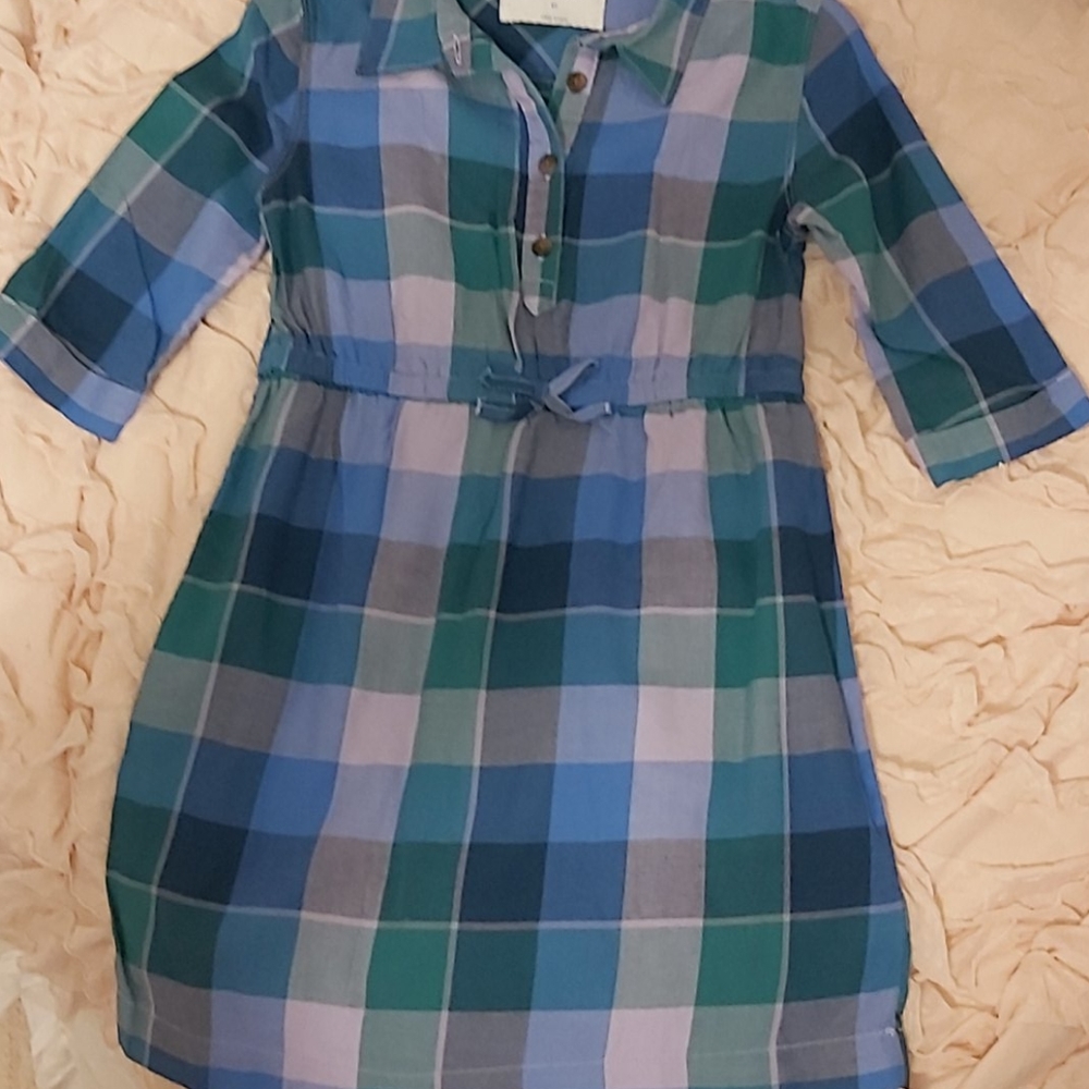 Dress EUC 3/4 sleeve check
